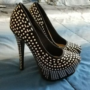 Just Fab studded platform heels